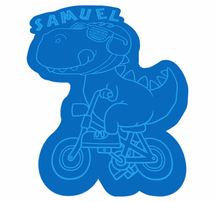 Vinil podovi s imenima prilagodljiv dino - TenStickers
