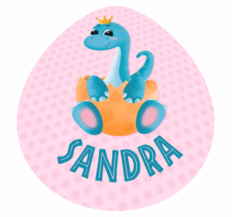 Vinil podovi s imenima prilagođena grafika dinosaura - TenStickers