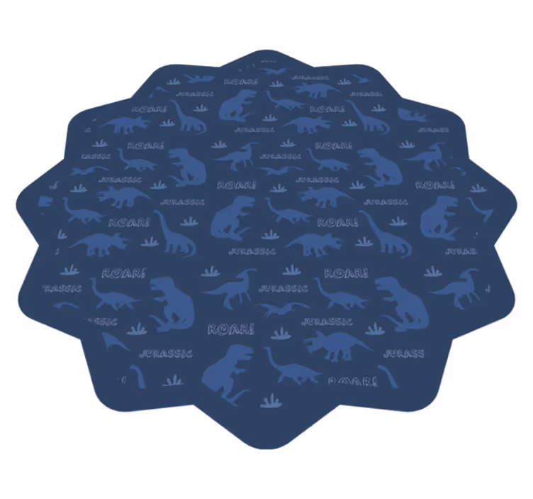 Drugi vinil podovi obrisi dinosaura - TenStickers