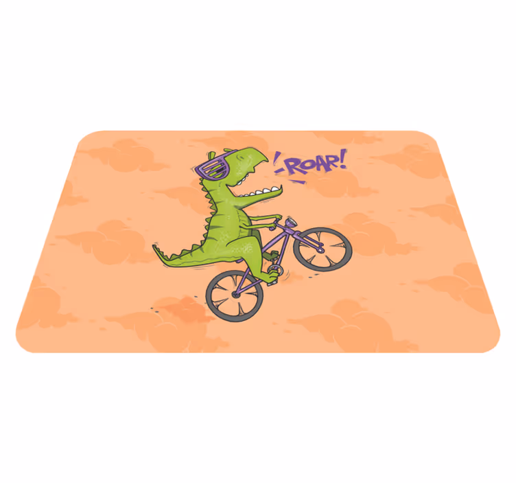 Dinosaur na sagu za bicikle - TenStickers