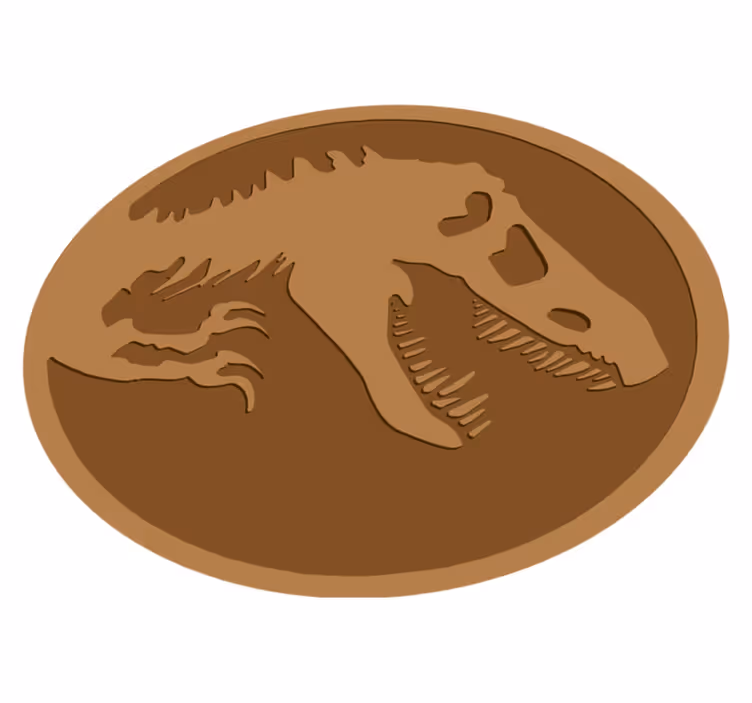 Kostur dinosaura vinil prostirka - TenStickers