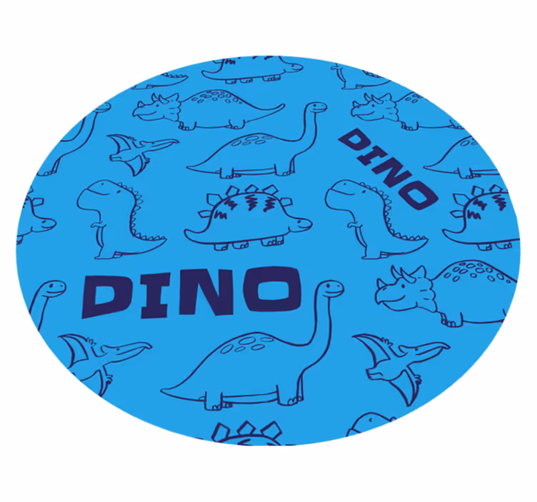 Preslatki vinil tepih s uzorkom dinosaura - TenStickers