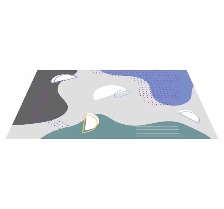 Geometrijski moderni uzorci trkača u hodniku - TenStickers