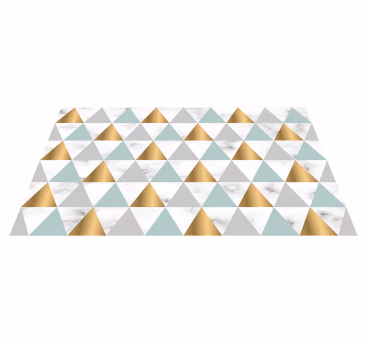 Mramorni trokut geometrija hodnika trkači - TenStickers