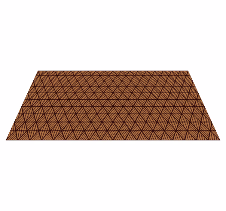 Geometrijski drveni trokuti trkači hodnika - TenStickers