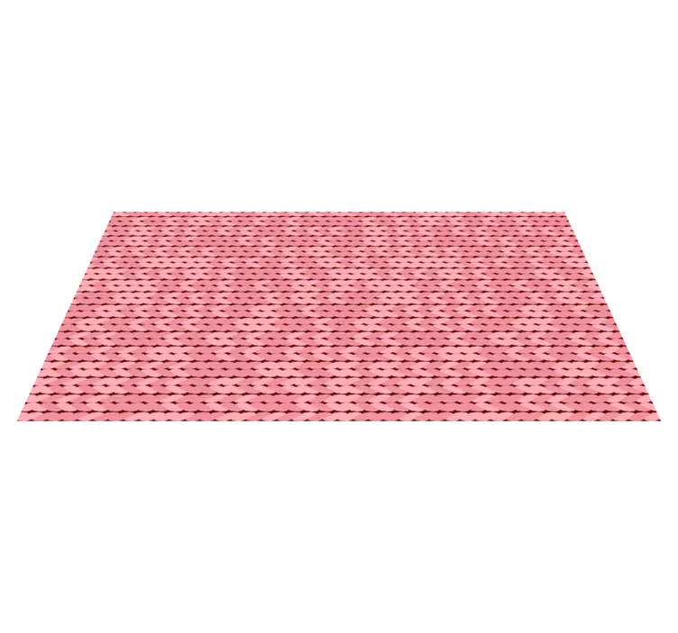 Ružičasti konopi minimalni dizajn tepiha - TenStickers