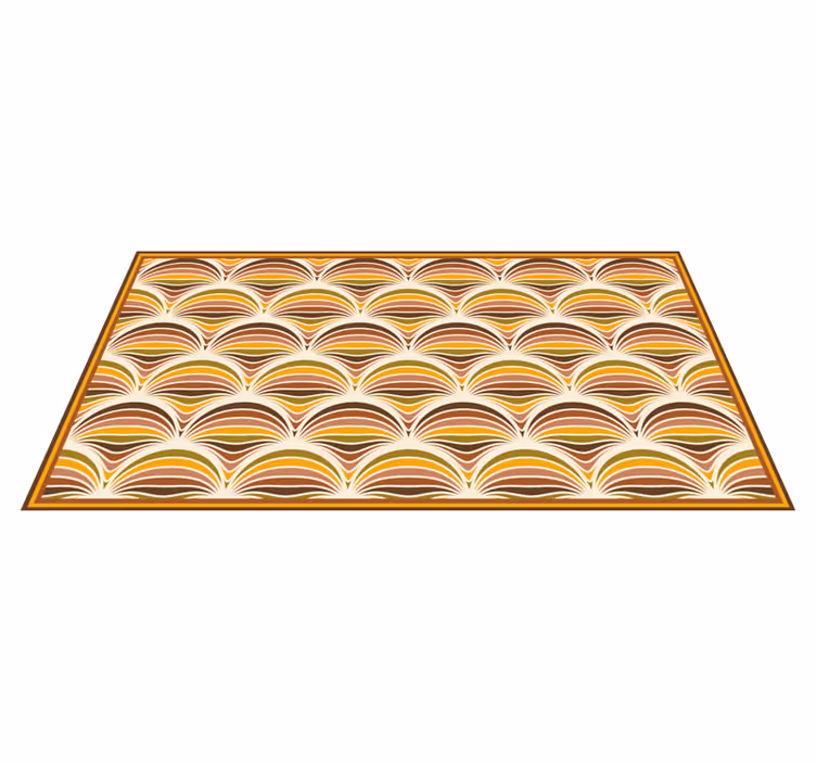 Vinil podovi geometrijski retro vrtložni uzorak - TenStickers