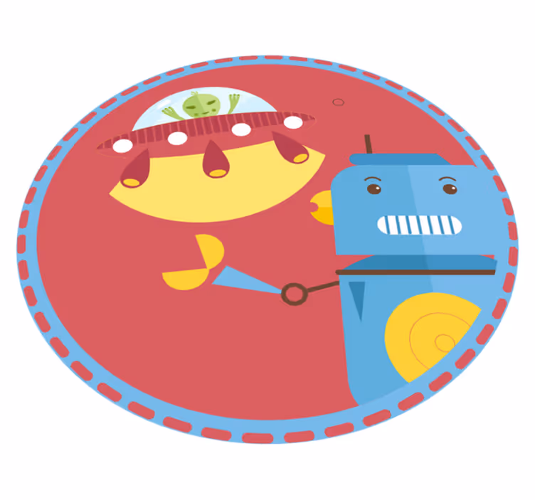 Vinil podovi djeca podmornica igra robota - TenStickers