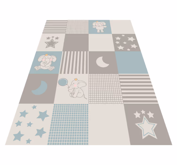 Vinil podovi rasadnici patchwork dječja soba - TenStickers
