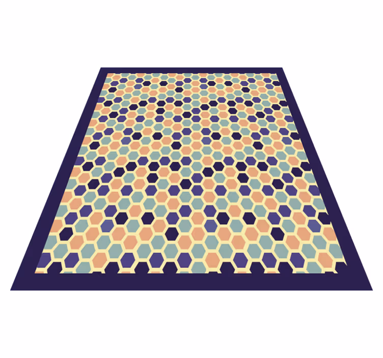 Vinil podovi geometrijski heksagonalni mozaik - TenStickers