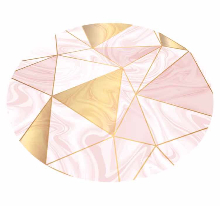 Vinil podovi geometrijski geometrijska mramorna kompozicija - TenStickers