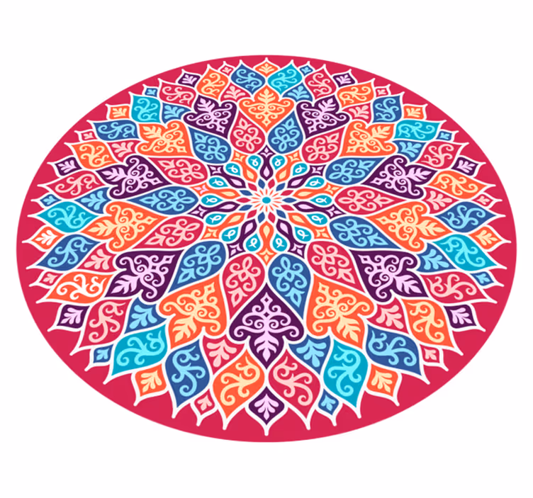 Vinil podovi mandala šareni motiv mandale - TenStickers