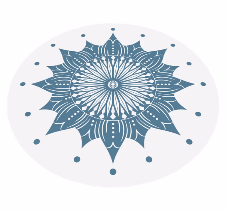 Vinil podovi mandala zamršena cvjetna uzorak - TenStickers