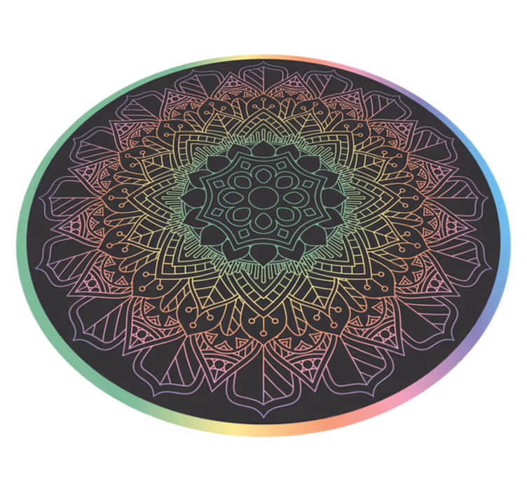 Dugina mandala vinil prostirka - TenStickers