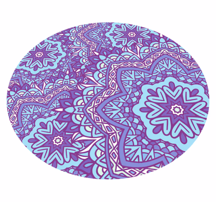 Vinil podovi mandala živahan ljubičasti motiv - TenStickers