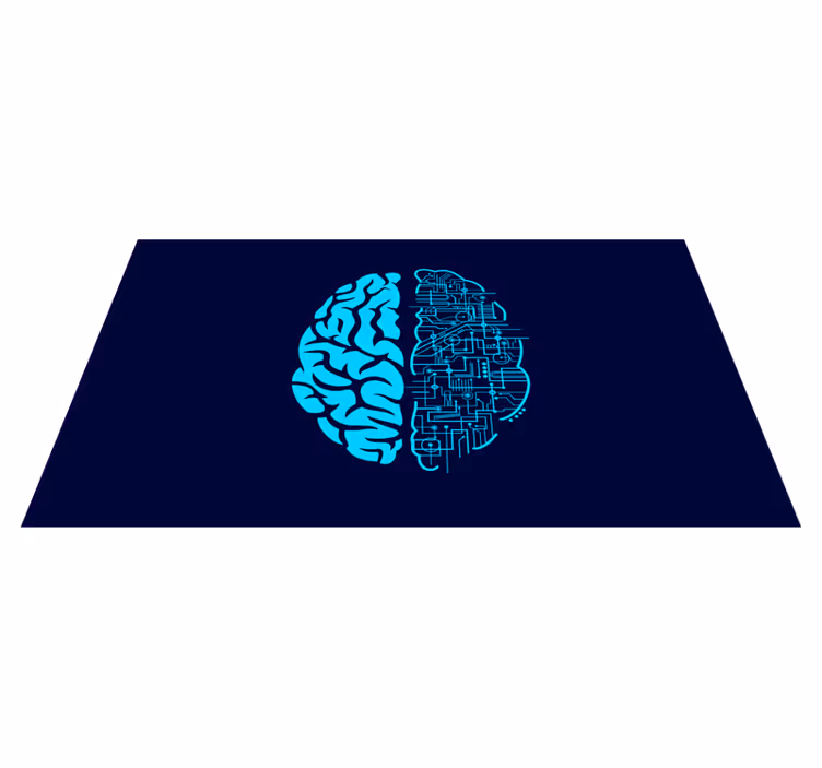 Vinil podovi moderan cerebralni kontrast - TenStickers