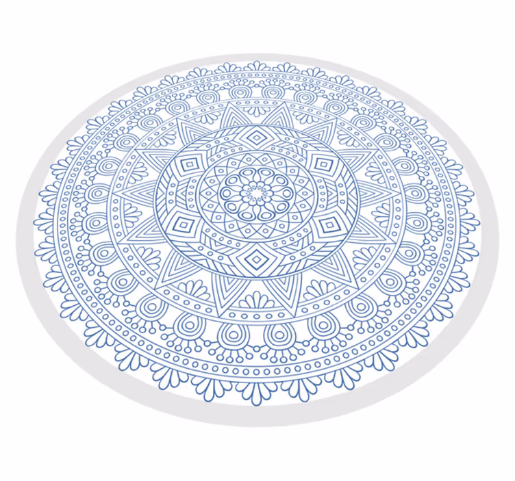 Vinil podovi mandala složeni plavi motiv - TenStickers