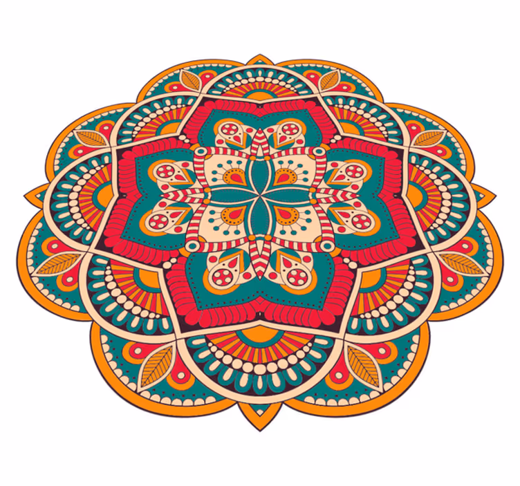 Vinil podovi mandala živahan šareni dizajn - TenStickers