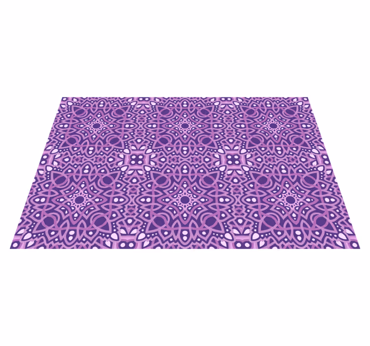 Mandala ljubičaste pločice mandala vinil prostirka - TenStickers