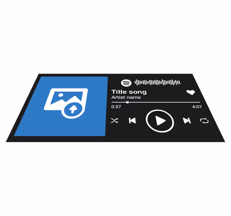 Vinilne prostirke s frazama prilagođeni prikaz pjesme - TenStickers