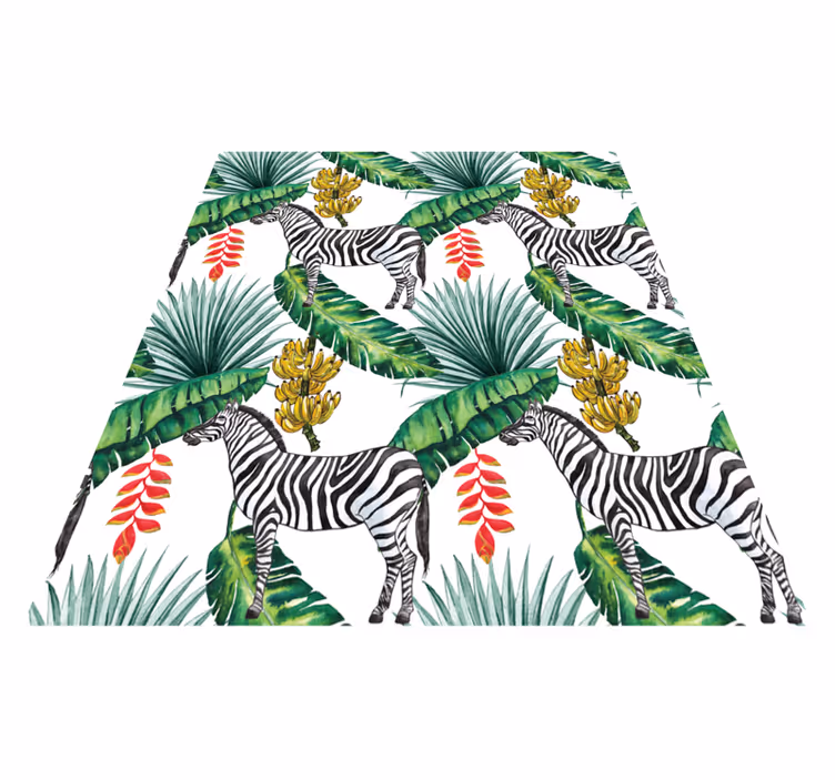 Vinil podovi životinja tropska zebra - TenStickers