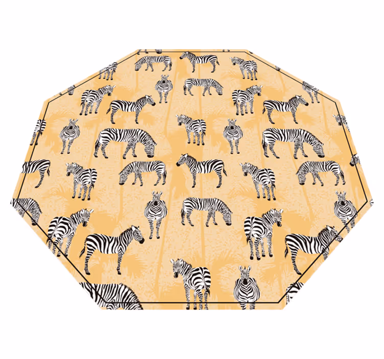Vinil podovi otisak životinja zebra safari uzorak - TenStickers