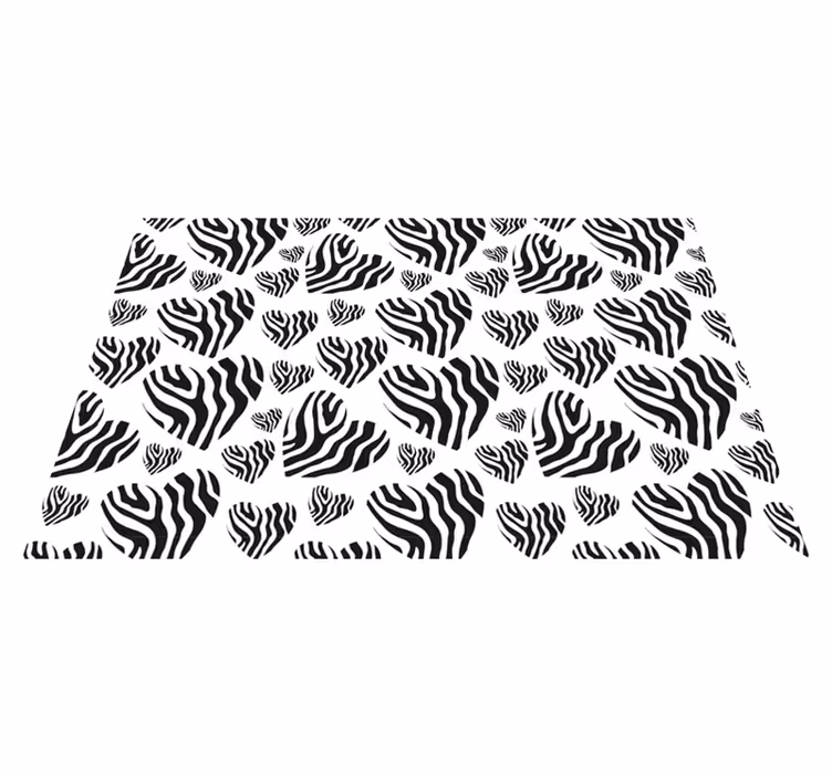 Vinil podovi otisak životinja uzorak zebrastih pruga - TenStickers
