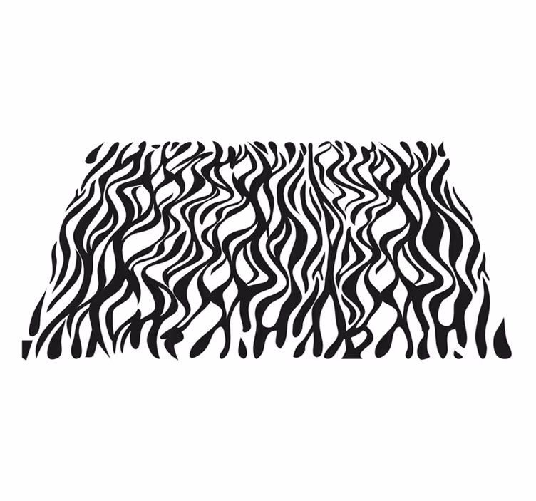 Zebra pozadina životinjski otisak vinil prostirka - TenStickers