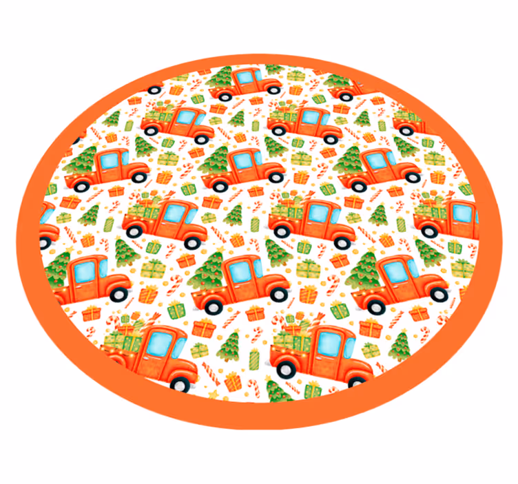 Drugi vinil podovi razigrani transportni krug - TenStickers