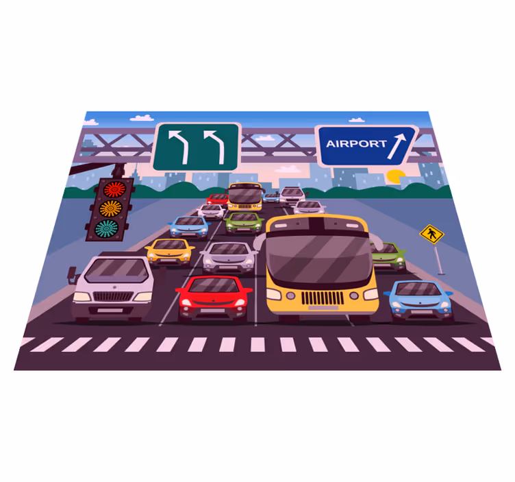 Vinil podovi ceste vrijeme za igru u prometu - TenStickers