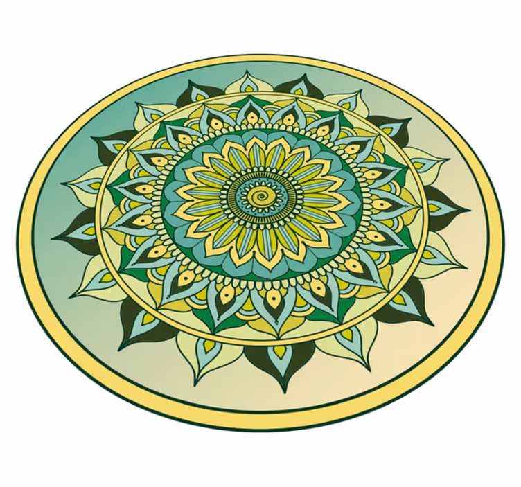 Vinil podovi mandala živopisni uzorak mandale - TenStickers