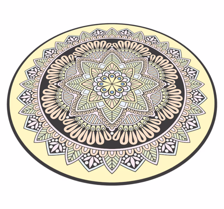 Vinil podovi mandala složeni kružni motiv - TenStickers