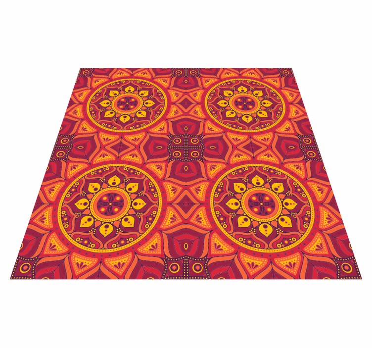 Vinil podovi mandala simetrija inspirirana mandalom - TenStickers