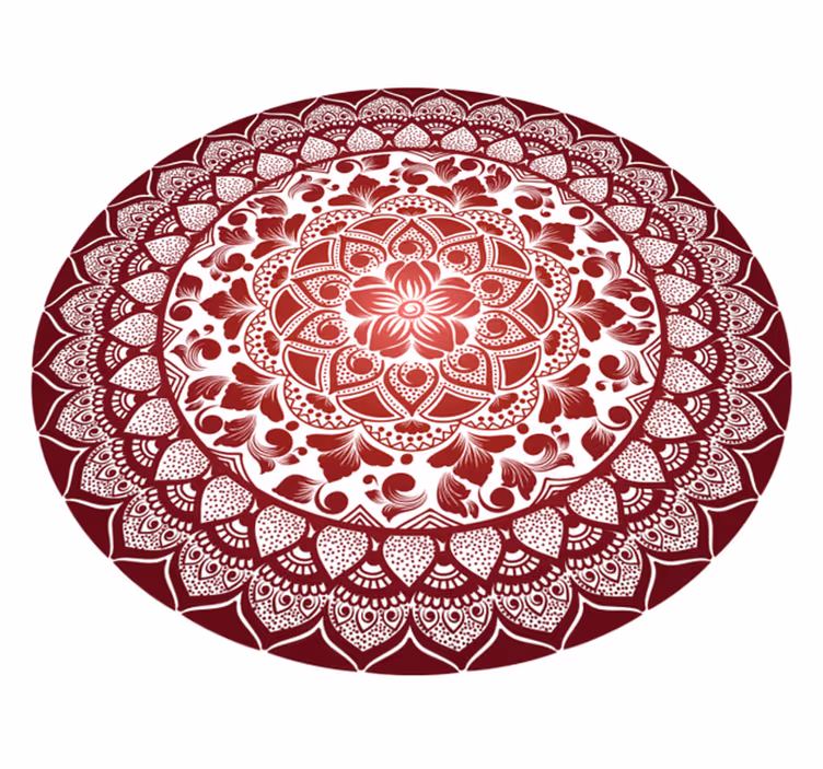 Kružna orijentalna čipka mandala vinil prostirka - TenStickers
