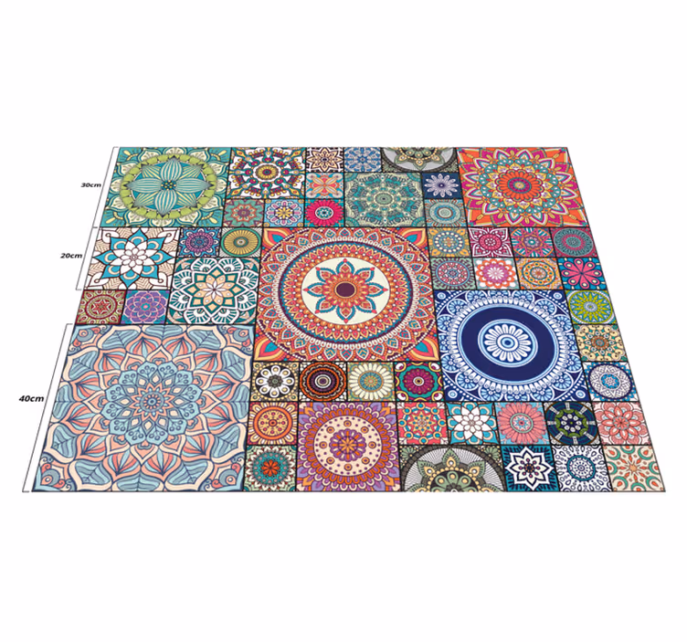 Mandala pločice mandala vinil prostirka - TenStickers