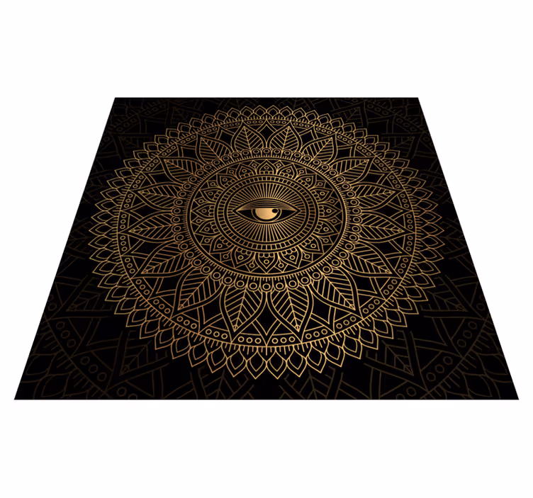 Mandala svi koji vide oko mandala vinil prostirka - TenStickers