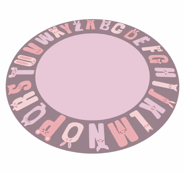 Vinil podovi abeceda abecedni obrazovni krug - TenStickers