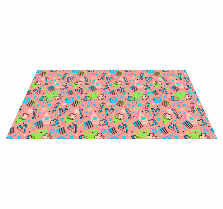 Drugi vinil podovi razigrana geometrija - TenStickers