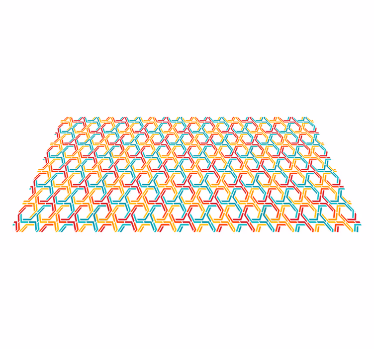 Vinil podovi geometrijski isprepleteni uzorak - TenStickers