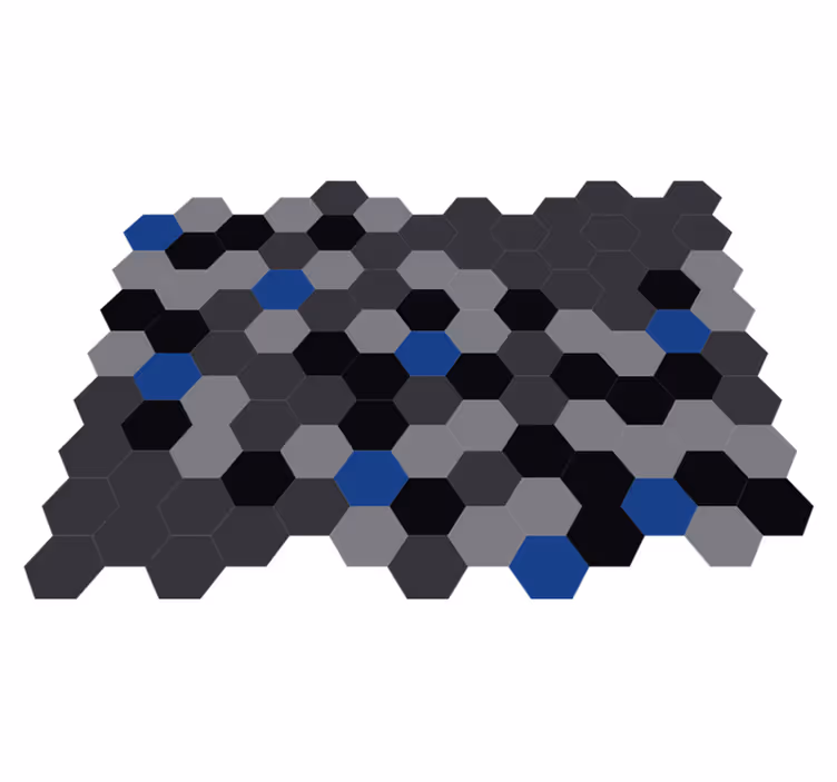Vinil podovi geometrijski šesterokutne nijanse - TenStickers