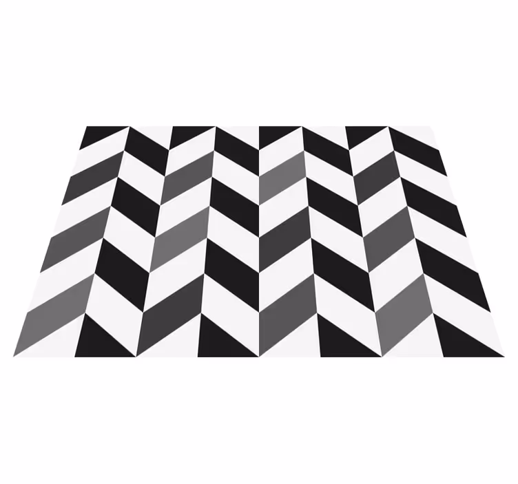 Vinil podovi geometrijski chevron kontrast - TenStickers