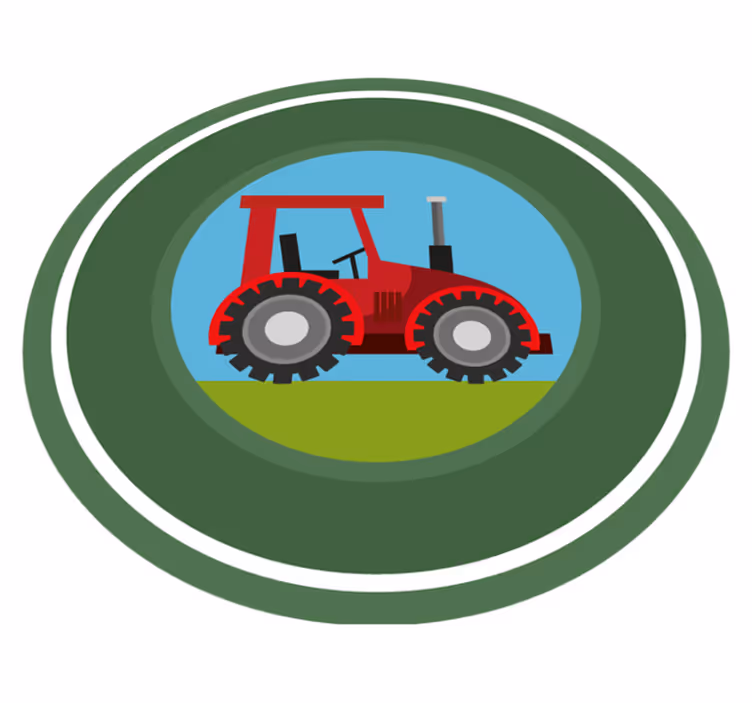 Vinil podovi djeca traktor igralište - TenStickers