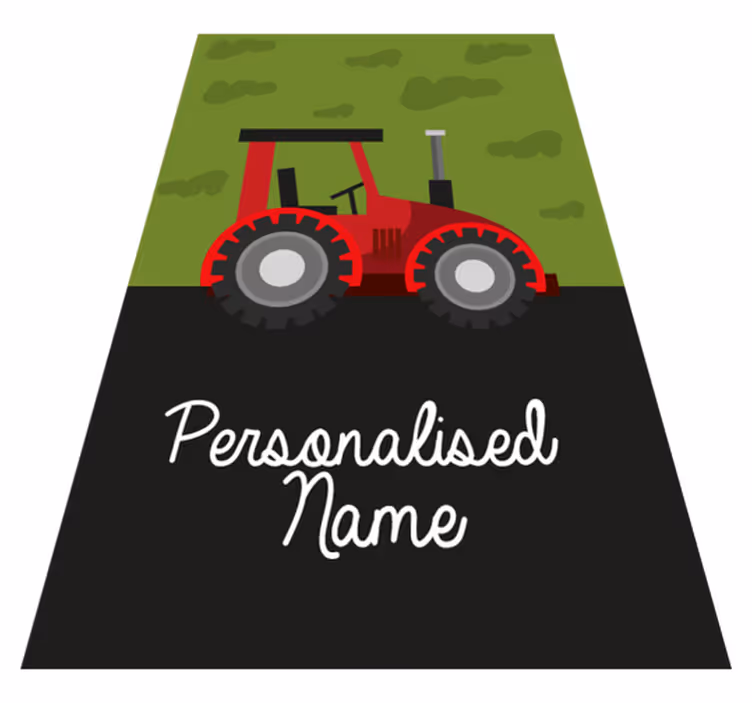 Vinil podovi s imenima prilagođeni traktor - TenStickers