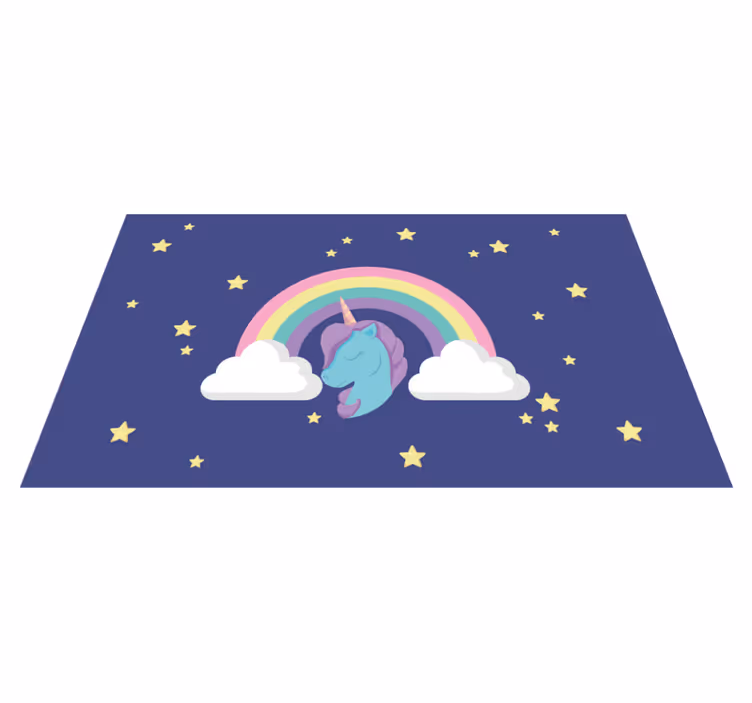 Vinil podovi djeca grafika duge jednoroga - TenStickers