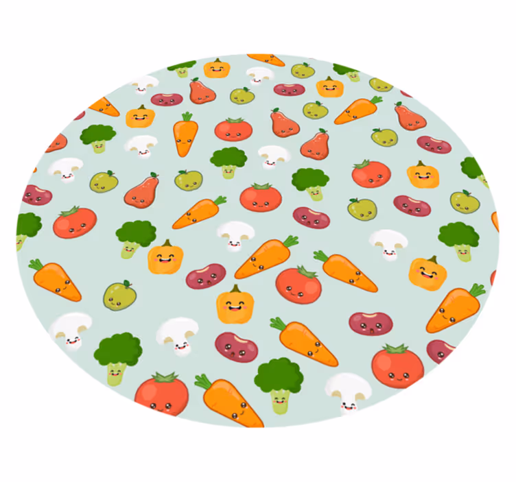 Vinil podovi rasadnici veseli vege uzorak - TenStickers