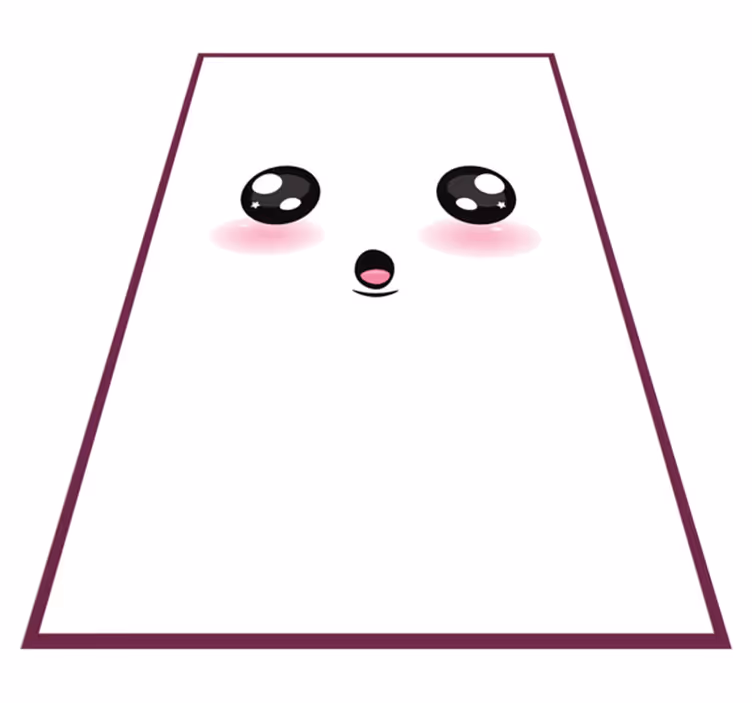 Slatka anime oči teen vinil prostirka - TenStickers