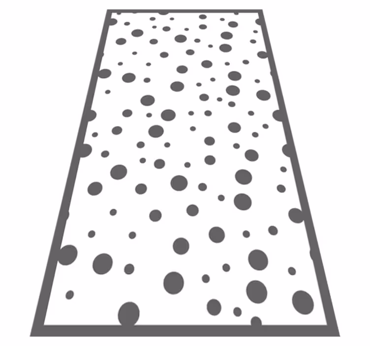 Sive i bijele točkice geometrijske prostirke - TenStickers