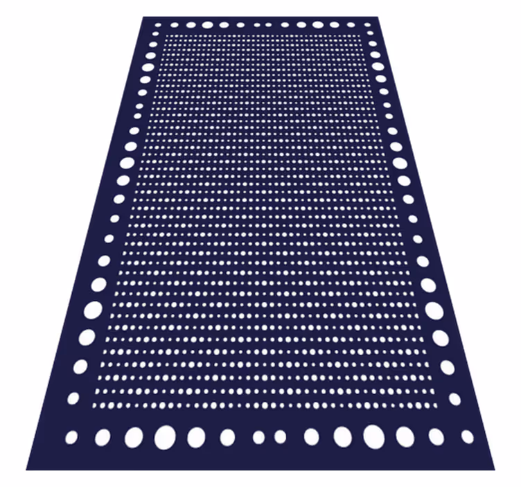 Točkasti rubni geometrijski tepisi od vinila - TenStickers