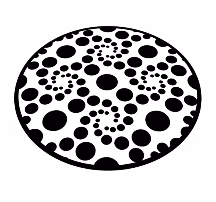Vinil podovi geometrijski kružni točkasti uzorak - TenStickers