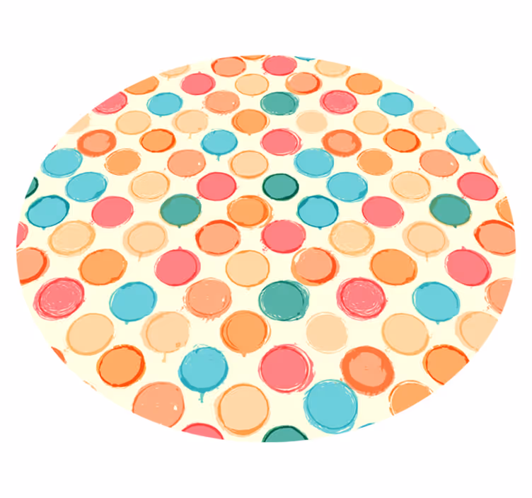 Vinil podovi geometrijski kružni niz - TenStickers
